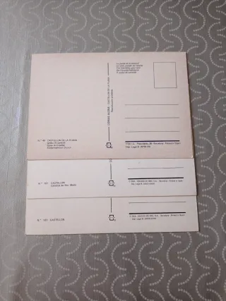 Conjunto 3 Postales Castellón