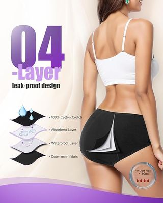 Lote 10 Bragas Menstruales Talla 4XL