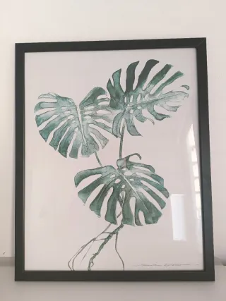 Láminas Decorativas Ikea Set 2 Verde/Azul