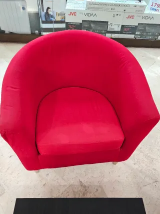Conjunto 3 Sillones Ikea Tullsta Rojo
