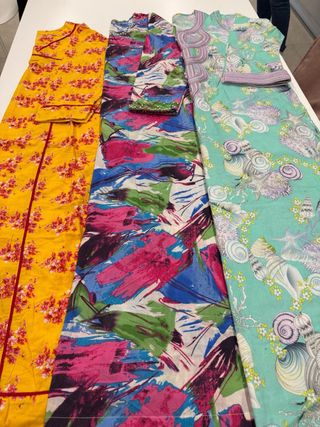 Lote 3 Vestidos Árabes Estampados