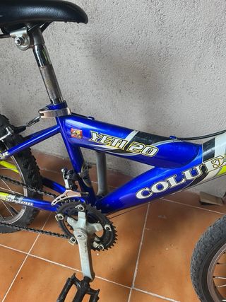 Bicicleta infantil YETI 20 azul/amarillo