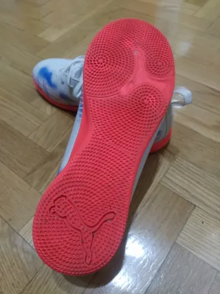 Zapatillas Fútbol Sala Blancas y Naranja