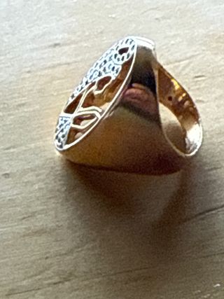 Anel Nossa Senhora de Fátima Dourado