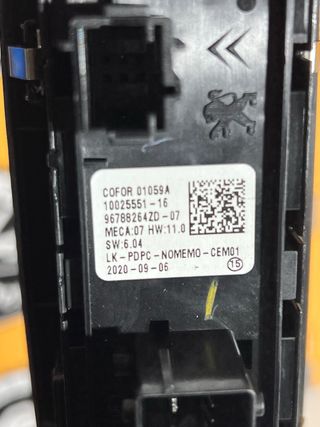 Mando Elevalunas Peugeot