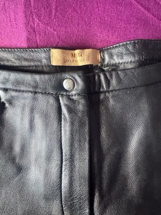 Pantalones Mango Piel Talla 36