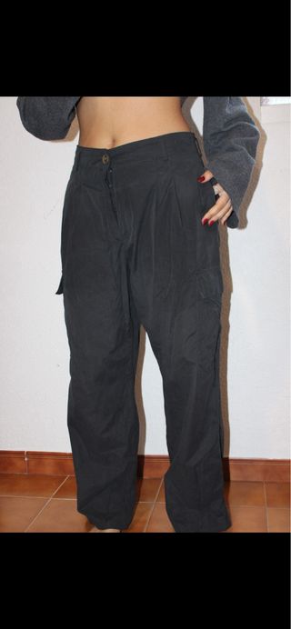 Pantalones cargo negros