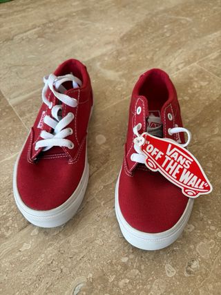 Vans Rojas Talla 30 Nuevas