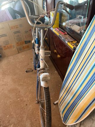 Bicicleta plegable azul