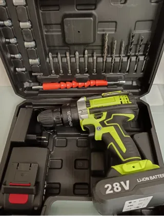 Taladro Atornillador Inalámbrico (2 Baterías)