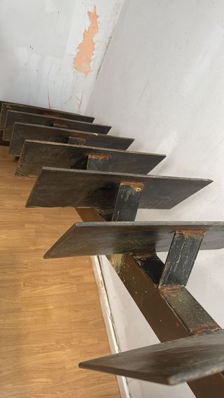 Escalera de hierro industrial