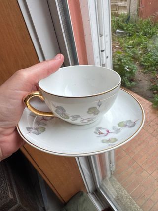 Chávena e Pires Vista Alegre Casca de Ovo