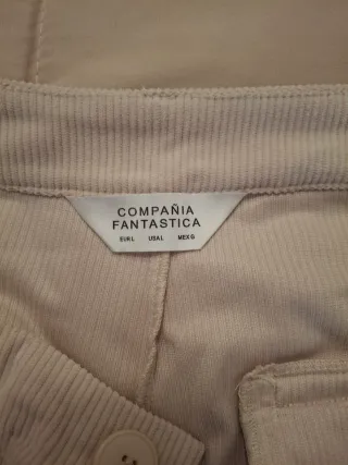 Pantalones de pana beige