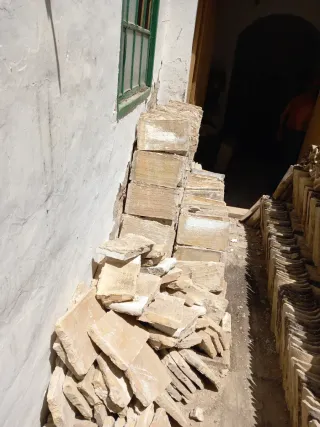 Recupero materiales de derribo antiguo