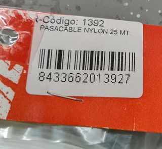 Guia pasacables 25 m + pelacables