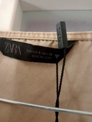 Chaleco Zara Beige Talla S