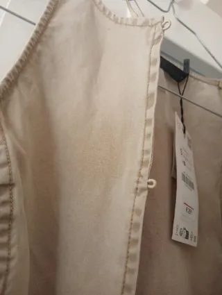 Chaleco Zara Beige Talla S