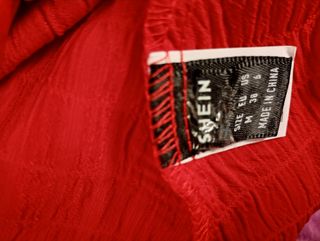 Vestito Shein donna rosso taglia M