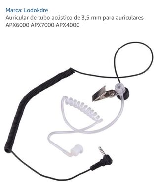 Auriculares Tubo Acústico Clip Plata