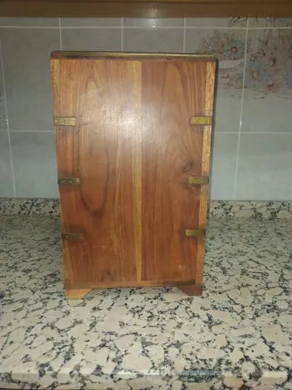 Mueble cajonero 8 cajones madera y metal