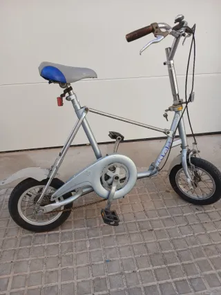 Bicicleta Plegable Plateada
