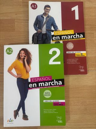 Libros de texto Español en marcha.