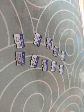 10 Tarjetas Micro SD 128GB FITCAMX