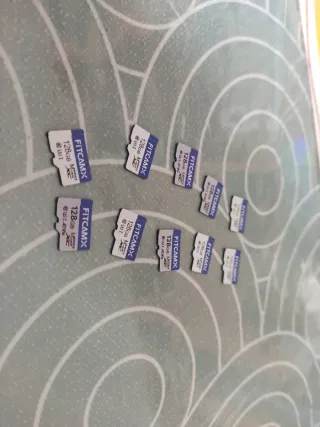 10 Tarjetas Micro SD 128GB FITCAMX