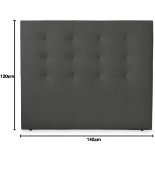Cabecero de cama 135 cm tapizado