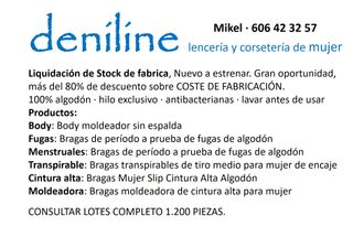 Lote 10 Bragas Mujer Tallas Surtidas