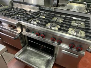Cocina Industrial 6 Fuegos con Horno