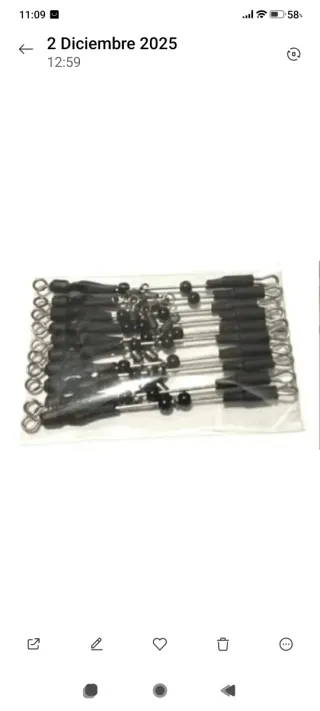 12 Plomos de Pesca Surfcasting, grapas, urfes.