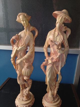 Esculturas orientales marfilina beige