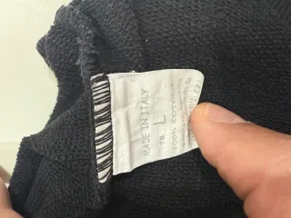 Felpa nera uomo con rose - Taglia L