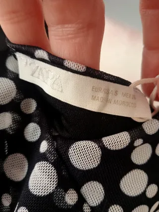 Top Zara lunares XS