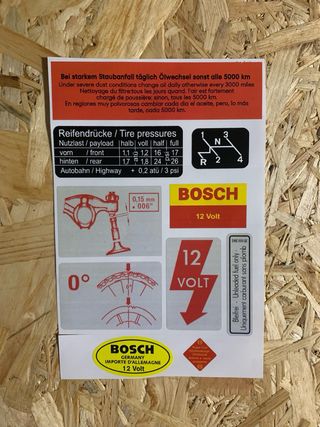 Pegatinas Vano Motor VW Beetle Mk1