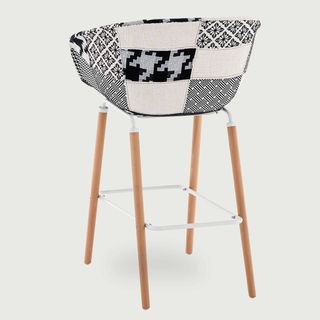 NUEVO Sillón Taburete de Bar, Patchwork Monocromo