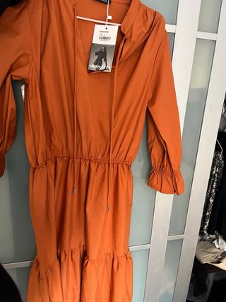 Vestido Boho Chic Naranja Talla S/36