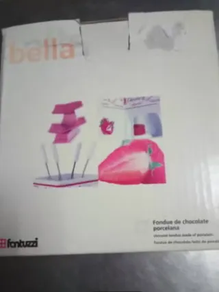 Juego de fondue de porcelana