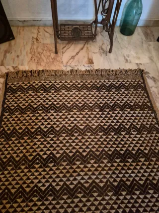 Alfombra lana tejida artesanalmente