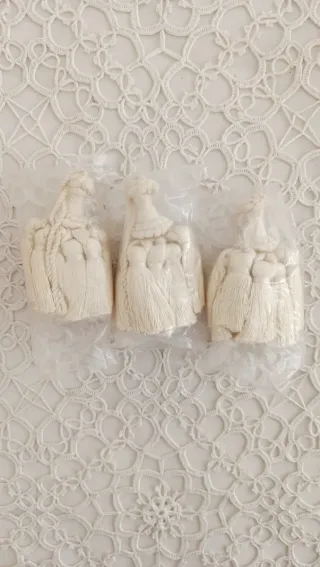 Set 3 nappine cotone color crema