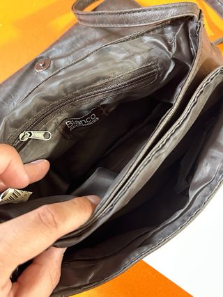 Bolso bandolera marrón estilo boho