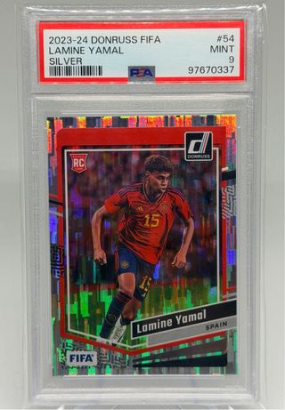Lamine Yamal 2023-24 Donruss FIFA Silver RC PSA 9