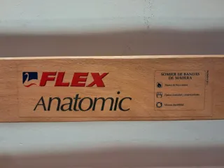 Somier robusto 90x180 cm Flex Anatomic SIN PATAS