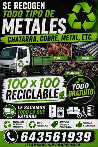 Recojo todo tipo de metales