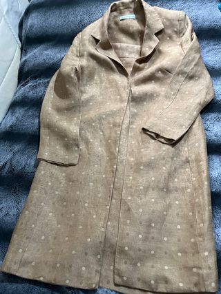 Conjunto PRONOVIAS Vestido y Chaqueta Beige