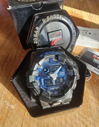 Reloj Casio G-Shock Negro y Azul Original