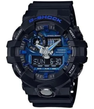 Reloj Casio G-Shock Negro y Azul Original