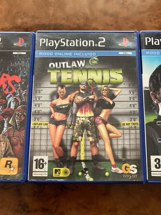 Videojuegos PS2: The Warriors, Outlaw Tennis, PES