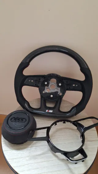 Volante Fibra Carbono Audi